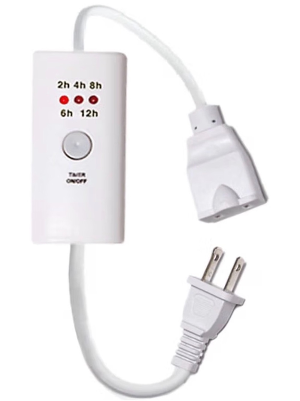 Timer Plug with 2/4/6/8/12 Hour Auto-Off